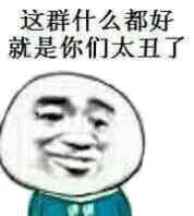 这群什么都好，就是你们太丑了