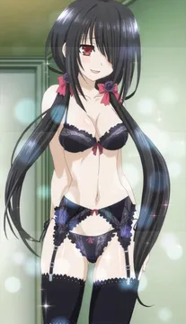 Kurumi Tokisaki from Date A Live in lingerie