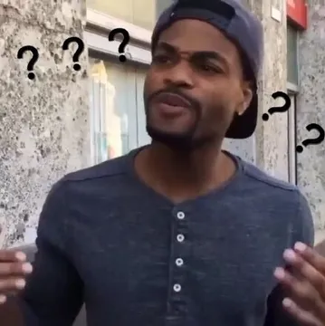 一组黑人问号表情包 要的拿走