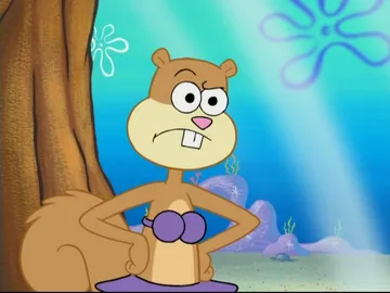 Sandy Cheeks Suspicious