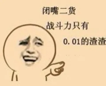 闭嘴二货，战斗力只有0.01的渣渣