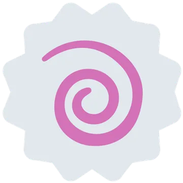 Fish cake with swirl
