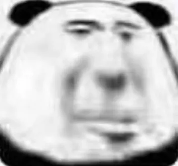 (熊猫头垮起个批脸)