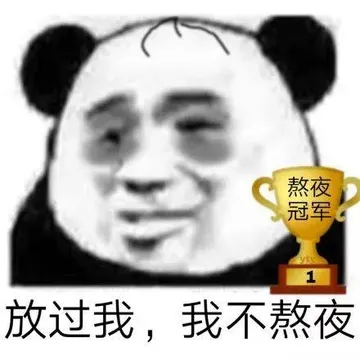 熬夜冠军放过我.我不熬夜