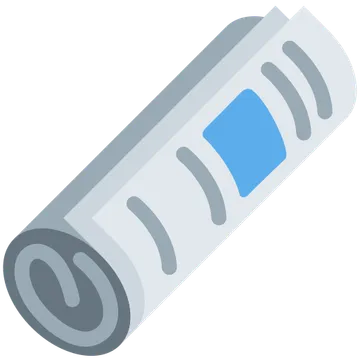 Rolled-up newspaper