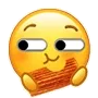 小黄脸吃东西表情包