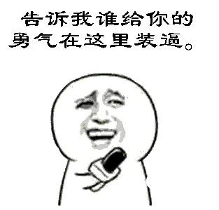告诉我谁给你的勇气在这里装逼。