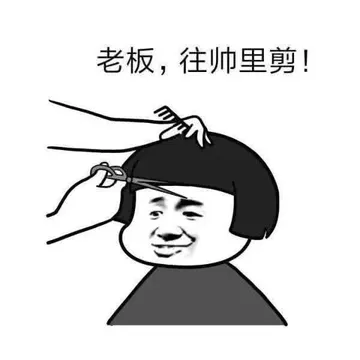 老板.往帅里剪!