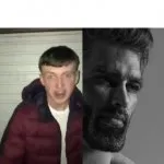 giga chad GIF Template