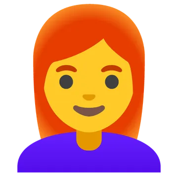 Woman: red hair