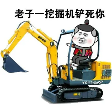 老子一挖掘机铲死你