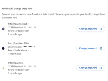 Use Safe Passwords During Development