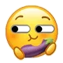 小黄脸吃东西表情包