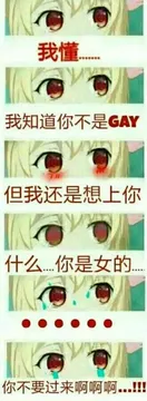 我懂，我知道你不是GAY，但我还是想上你什么…你是女的你不要过来啊啊啊。！