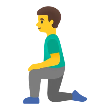 Man kneeling
