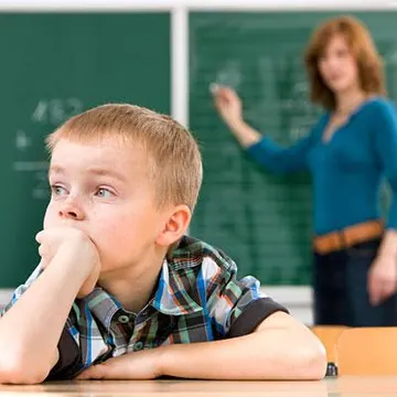Kid not paying attention
