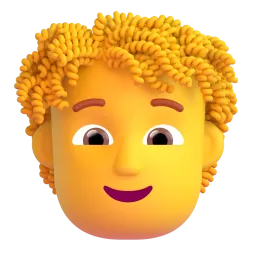 Person: curly hair