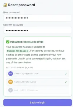 We Have Notified All Other Users