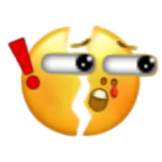 目瞪口呆裂开小黄脸表情包