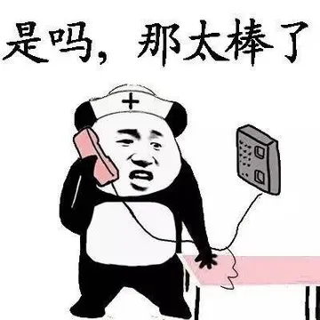 是吗，那太棒了（熊猫）