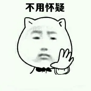 不用怀疑