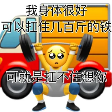 我身体很好可以扛住几百斤的铁可就是扛不住想你