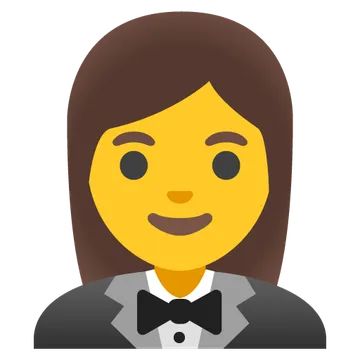 Woman in tuxedo