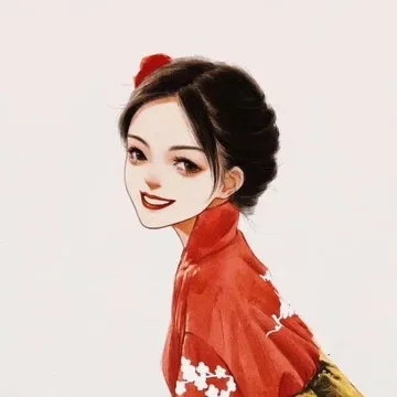 红衣女子女生头像