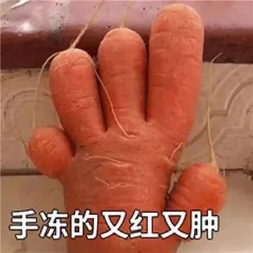 手冻的又红又肿