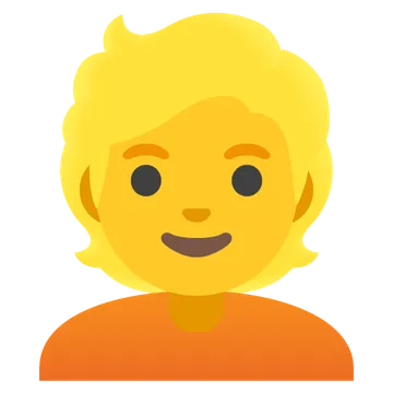 Person: blond hair