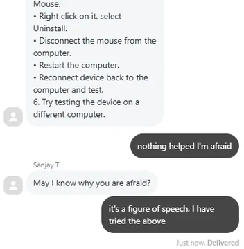 Logitech Customer Support Conversations Get A Little Bit Too Real