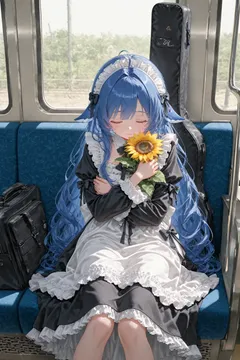 列车，花和她