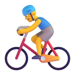 Man biking