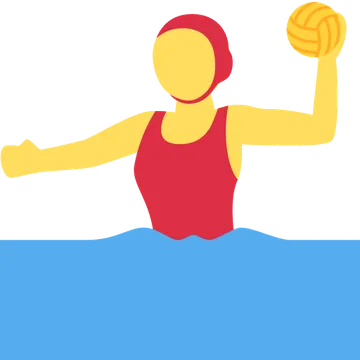 Woman playing water polo