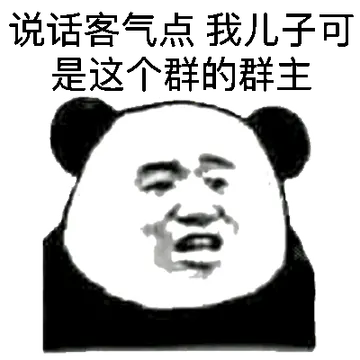 说话客气点我儿子可是这个群的群主