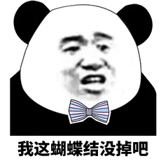 我这蝴蝶结没掉吧