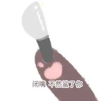 闭嘴不然鲨了你