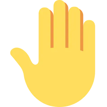 Raised back of hand