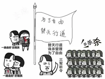 为了自由.替天行道.杀杀杀