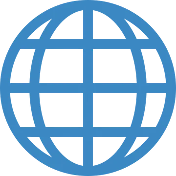 Globe with meridians