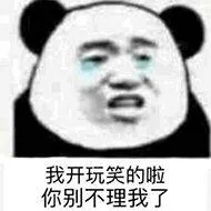 我开玩笑的啦，你别不理我了