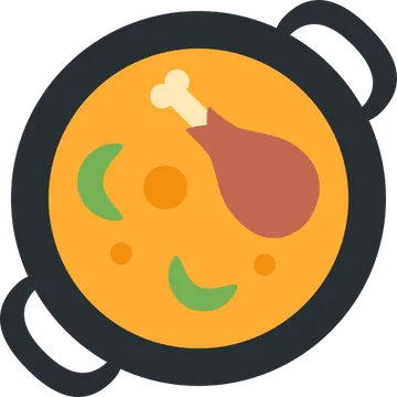 Shallow pan of food