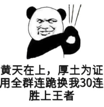 黄天在上，厚土为证，用全群连跪换我30连胜上王者！