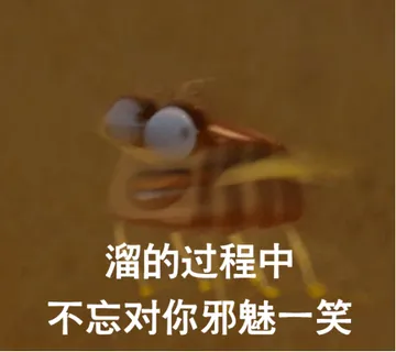 溜的过程中，不忘对你邪魅一笑