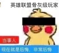 英雄联盟骨灰级玩家.当事人.现在就是后悔.非常后悔