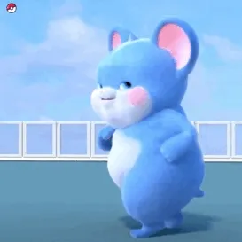 爱你哟 蓝色小卷鼠