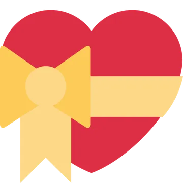 Heart with ribbon
