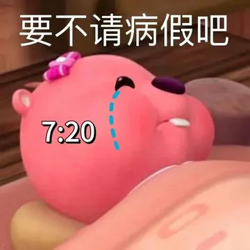 要不请病假吧7:20