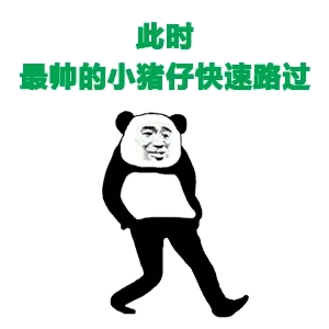 此时最帅的小猪仔快速暗过