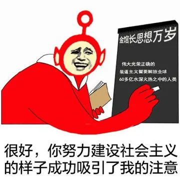 很好.你努力建设社会主义的样子成功吸引了我的注意